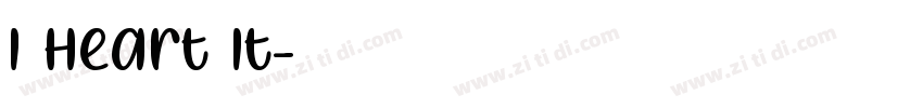 I Heart It字体转换 I Heart It字体转换